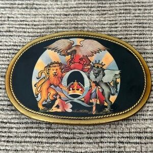 Vintage 1977 Queen A Day at the Races Pacifica Belt Buckle - Rare Collectible!
